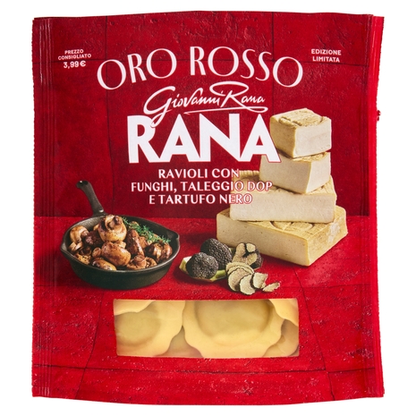 Giovanni Rana Oro Rosso Ravioli con Funghi, Taleggio DOP e Tartufo Nero 250 g